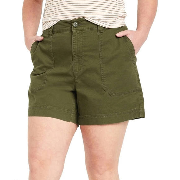 Tommy Hilfiger Pants - Tommy Hilfiger Dark Green Women's Cargo Shorts